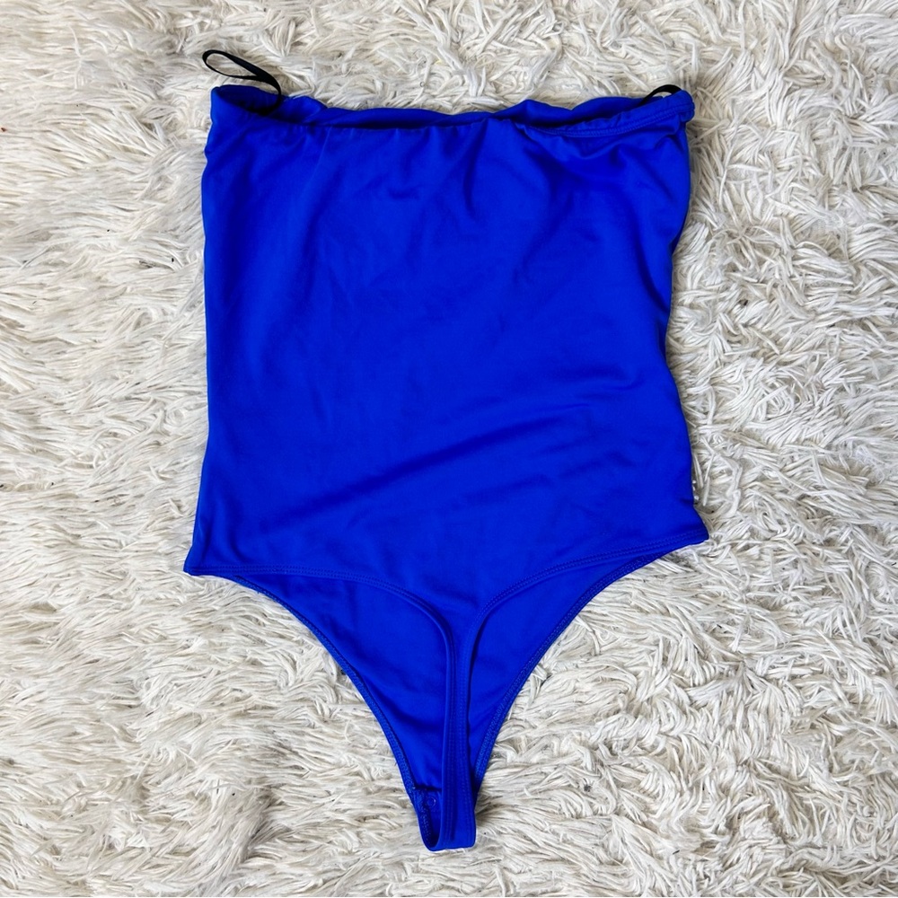 ◾️Aritzia Babaton Contour Strapless Blue Bodysuit - Picture 5 of 7